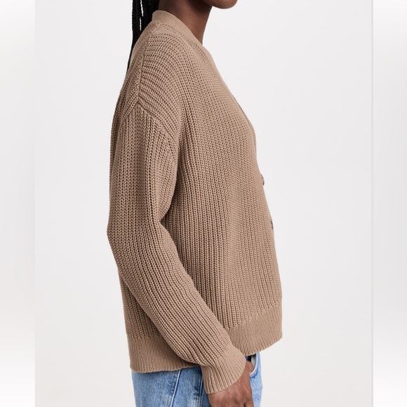 JENNI KAYNE Cropped Organic Cotton Cocoon Cardigan, Size MEDIUM - Picture 3 of 13